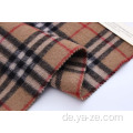 Winter gewebtes Plaid Fleece Wollstoff für Mantel